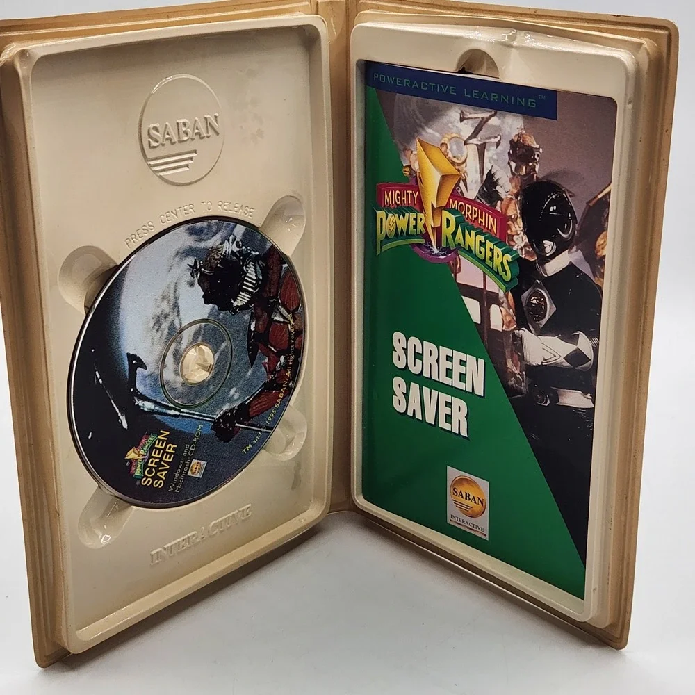 Mighty Morphin Power Rangers Screen Saver CD-ROM 1995 Saban PC‎ Mac